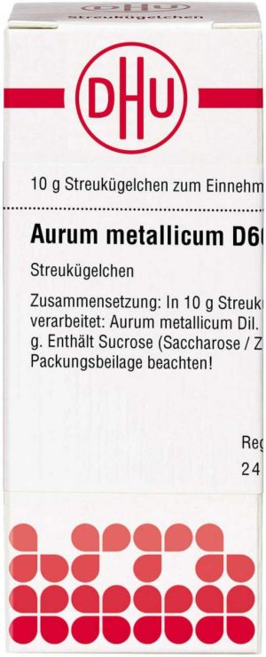 DHU Aurum metallicum D60 Globuli 10 g