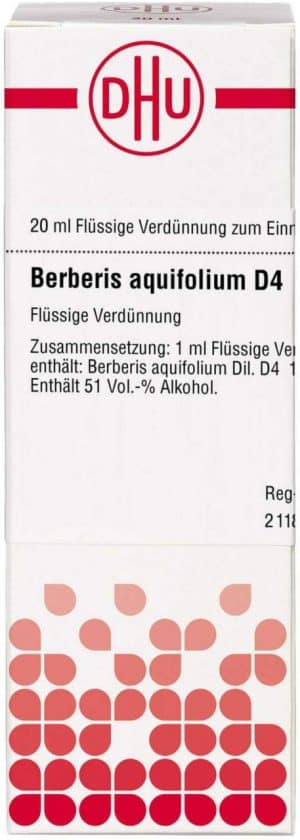 DHU Berberis aquifolium D4 Dilution 20 ml
