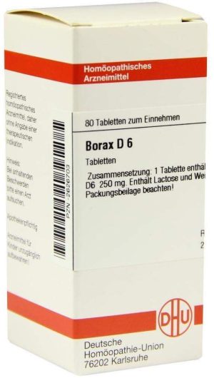 DHU Borax D6 80 Tabletten
