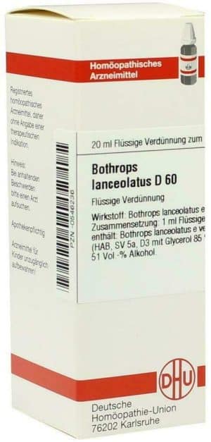 DHU Bothrops lanceolatus D60 Dilution