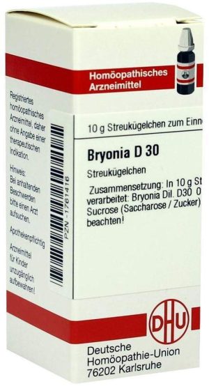 DHU Bryonia D30 10 g Globuli