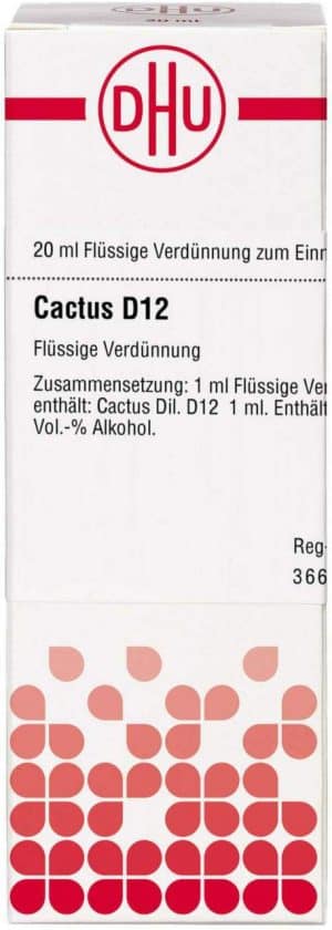 DHU Cactus D12 Dilution 20 ml