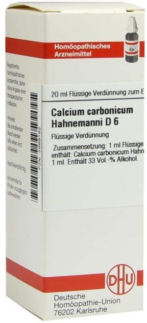 DHU Calcium carbonicum Hahnemanni D6 Dilution 20 ml