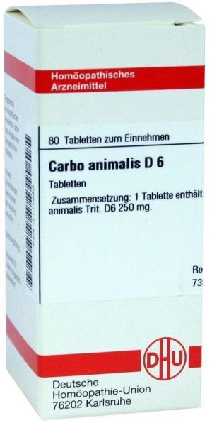 DHU Carbo animalis D6 80 Tabletten