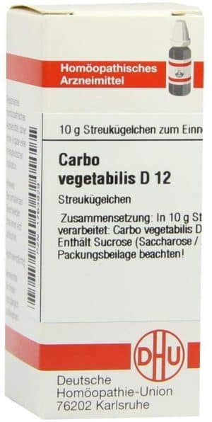 DHU Carbo vegetabilis D12 10 g Globuli