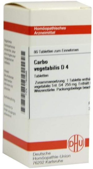 DHU Carbo vegetabilis D4 80 Tabletten