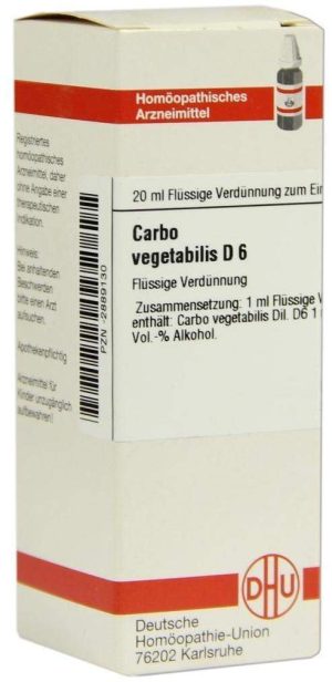 DHU Carbo vegetabilis D6 20 ml Dilution