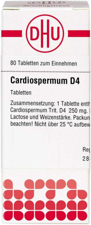 DHU Cardiospermum D4 Tabletten 80 Stück