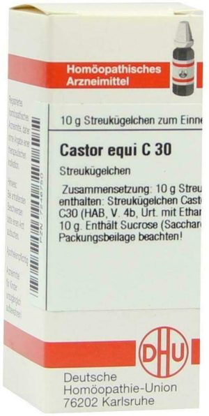 DHU Castor equi C30 10 g Globuli