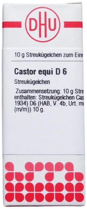 DHU Castor equi D6 Globuli 10 g