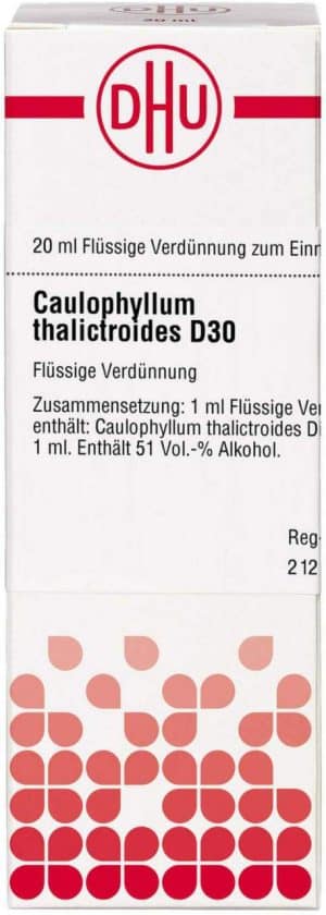 DHU Caulophyllum thalictroides D30 Dilution 20 ml