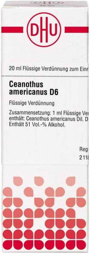 DHU Ceanothus americanus D6 Dilution 20 ml