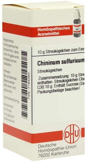 DHU Chininum sulfuricum C30 Globuli 10 g