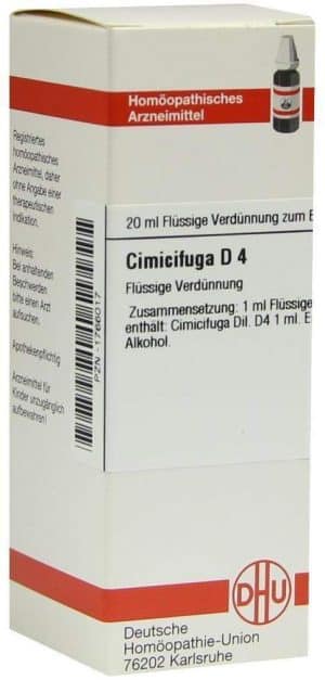 DHU Cimicifuga D4 20 ml Dilution
