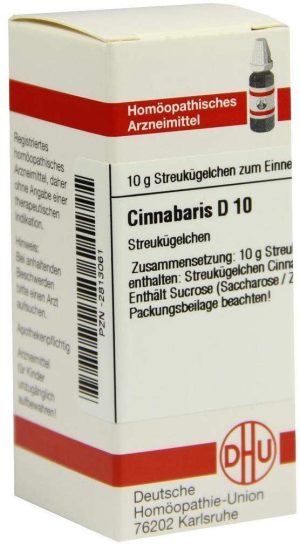 DHU Cinnabaris D10 10 g Globuli