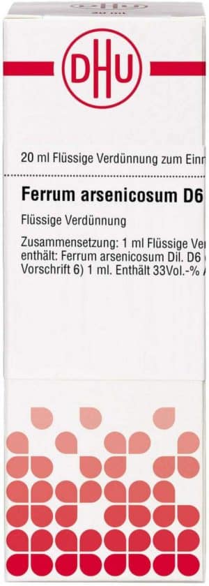DHU Ferrum arsenicosum D6 Dilution 20 ml