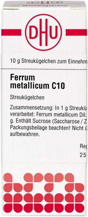 DHU Ferrum metallicum C10 Globuli 10 g