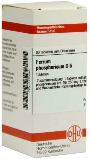 DHU Ferrum phosphoricum D6 80 Tabletten