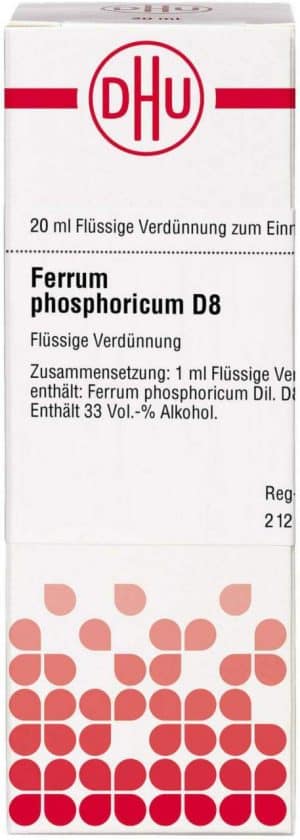 DHU Ferrum phosphoricum D8 Dilution 20 ml