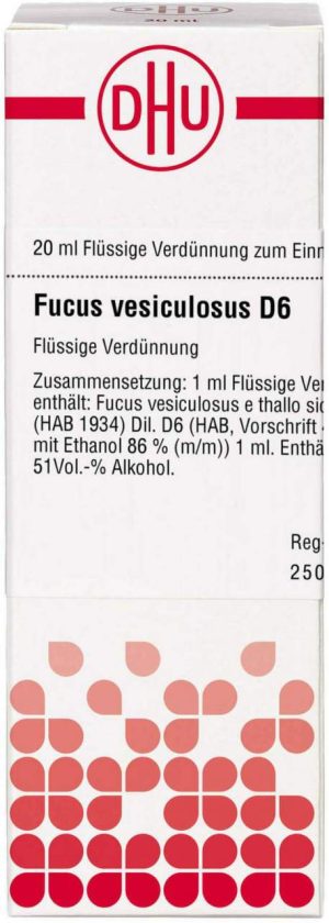 DHU Fucus vesiculosus D6 Dilution 20 ml