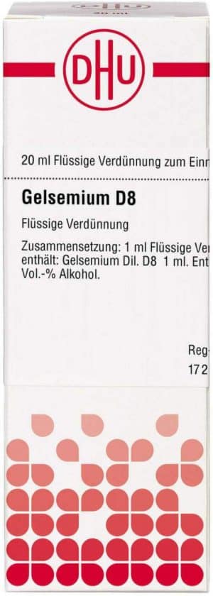 DHU Gelsemium D8 Dilution 20 ml