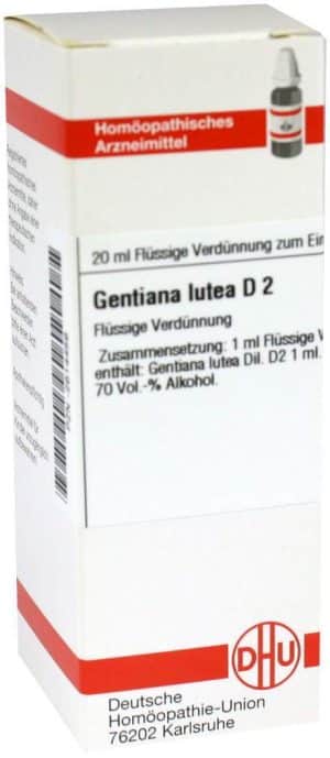 DHU Gentiana lutea D2 Dilution 20 ml