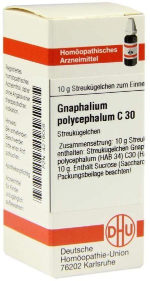 DHU Gnaphalium polycephalum C30 Globuli