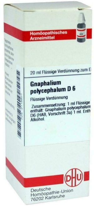 DHU Gnaphalium polycephalum D6 20 ml Dilution