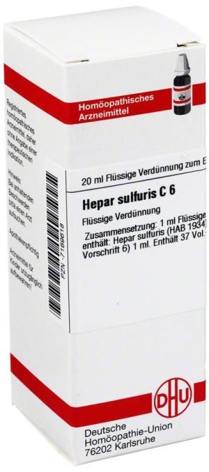 DHU Hepar sulfuris C6 Dilution 20 ml