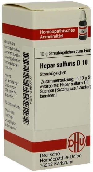 DHU Hepar sulfuris D10 10 g Globuli
