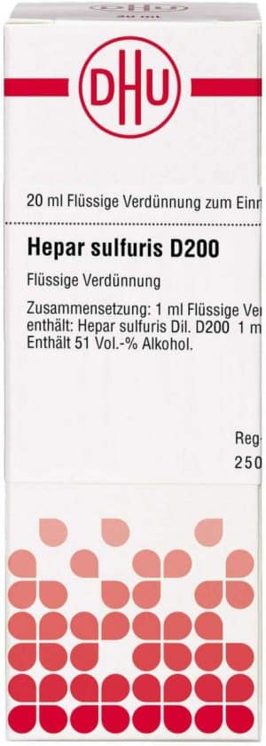 DHU Hepar sulfuris D200 Dilution 20 ml