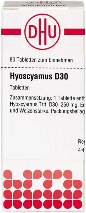 DHU Hyoscyamus D30 80 Tabletten