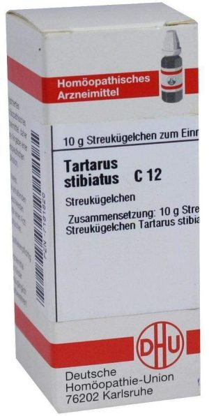 DHU Tartarus Stibiatus C12 10 g Globuli
