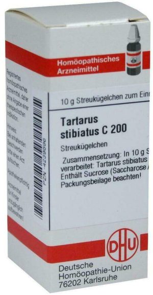 DHU Tartarus Stibiatus C200 10 g Globuli