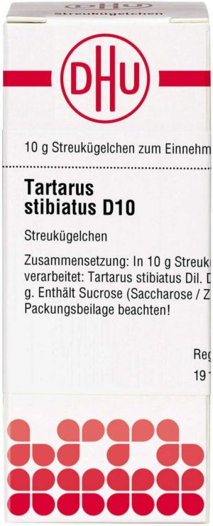 DHU Tartarus Stibiatus D10 10 g Globuli