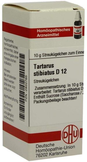DHU Tartarus Stibiatus D12 10 g Globuli