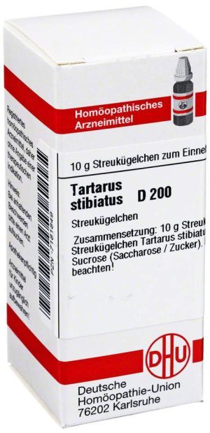 DHU Tartarus Stibiatus D200 10 g Globuli