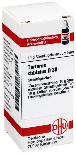 DHU Tartarus Stibiatus D30 10 g Globuli
