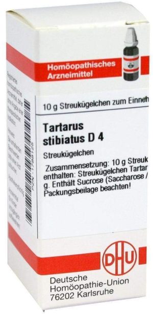 DHU Tartarus Stibiatus D4 10 g Globuli