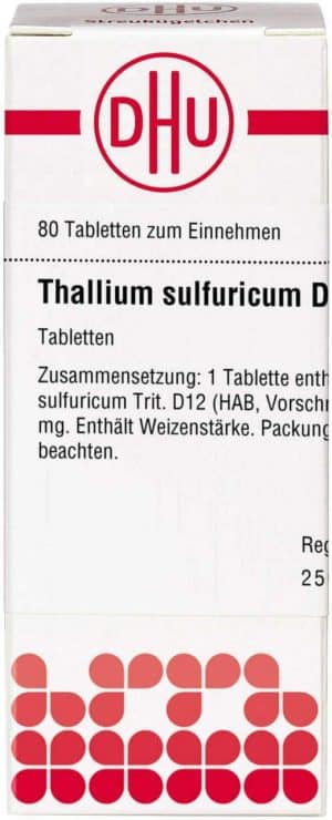 DHU Thallium Sulfuricum D12 80 Tabletten