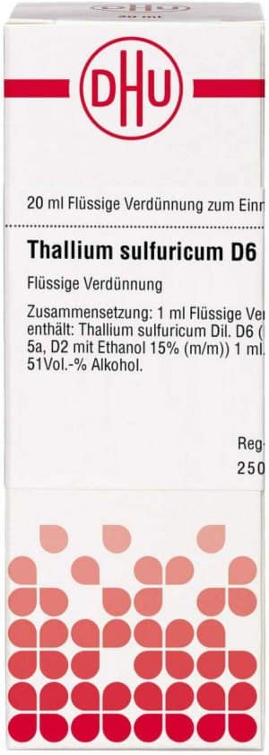 DHU Thallium Sulfuricum D6 20 ml Dilution