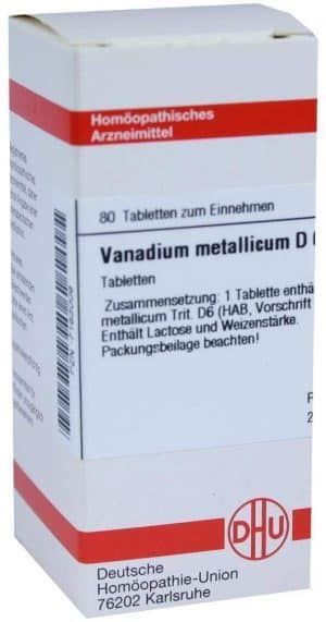 DHU Vanadium Metallicum D6 80 Tabletten