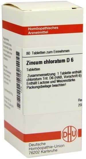 DHU Zincum Chloratum D6 80 Tabletten