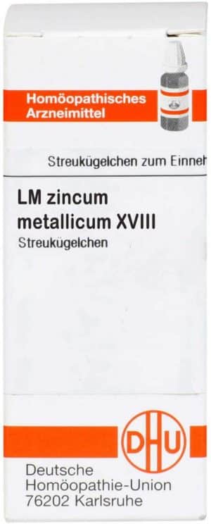 DHU Zincum Metallicum Lm Xviii 5 g Globuli