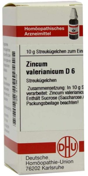 DHU Zincum Valerianicum D6 10 g Globuli
