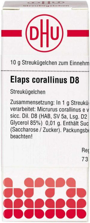 DJI Elaps corallinus D8 Globuli 10 g