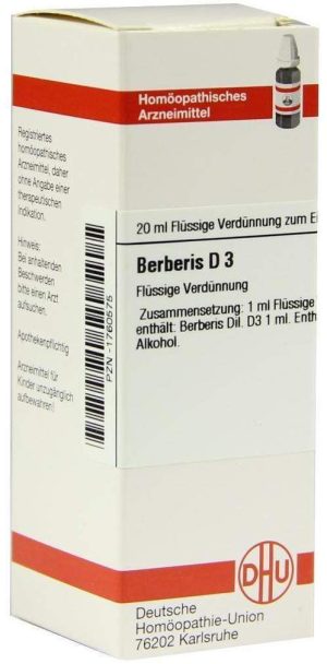 Dhu Berberis D3 Dilution 20 ml Dilution