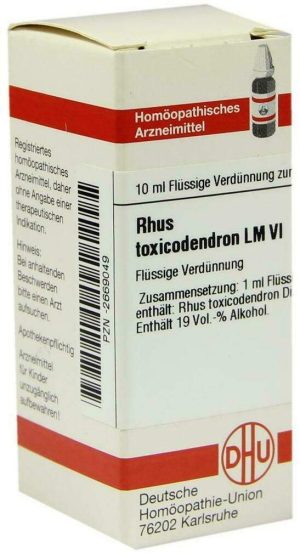Dhu Lm Rhus Toxicodendron Vi 10ml