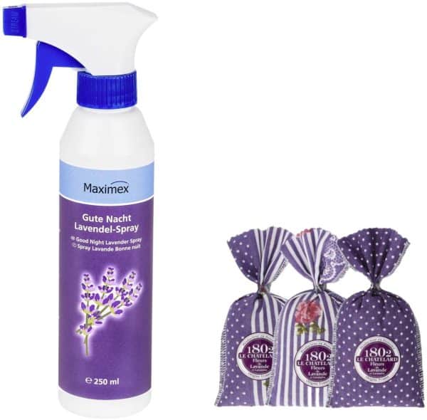 Gute Nacht Lavendel-Spray mit gratis Lavendelblüten Säckchen
