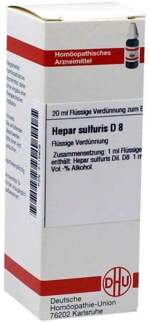 Hepar Sulfuris D8 Dhu 20 ml Dilution